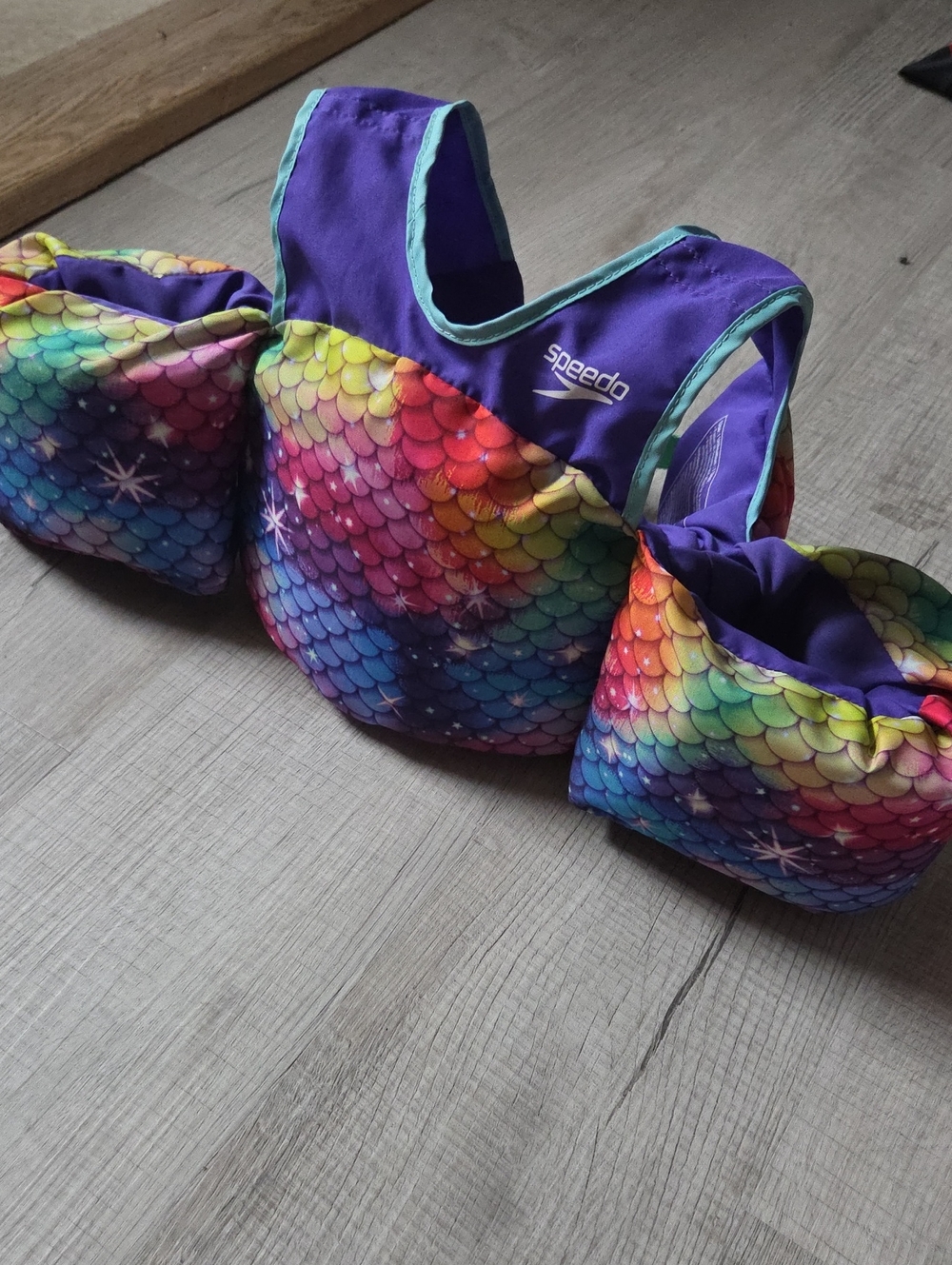 Speedo Kids' Rainbow Mermaid Swim Vest - Purple Trim > 33-55 Lbs